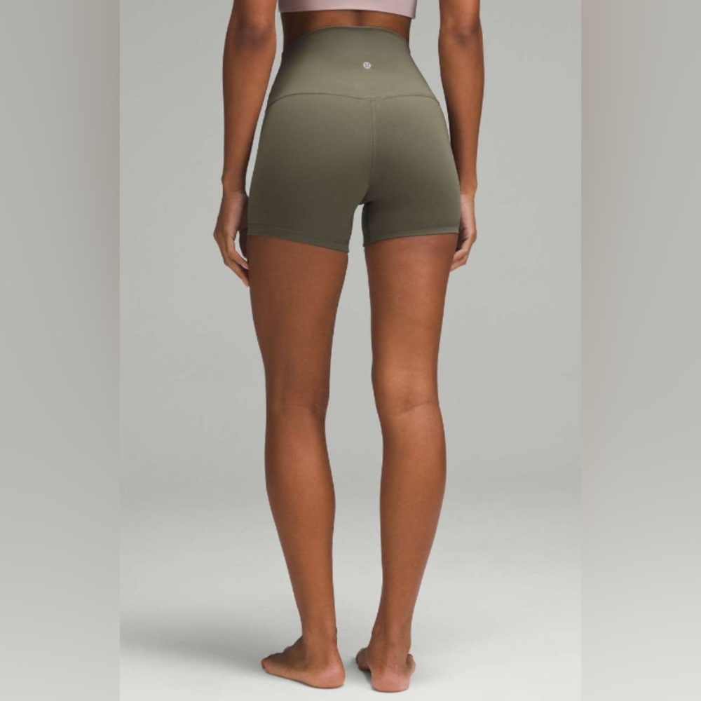 NWT Lululemon Align High Rise Short 4” Army Green Women’s Shorts Size 10